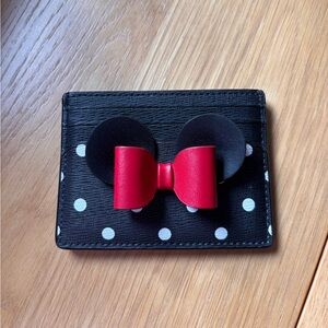 Kate Spade Minnie Mouse Polka Dot Card Holder Wallet